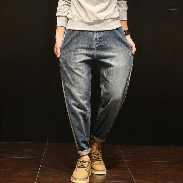 men's jeans vintage full length mens cuffs plus size solid color blue harem pants denim trousers 2021 men clothes omp2050031
men's jeans vintage full length mens cuffs plus size solid color blue harem pants denim trousers 2021 men clothes omp2050031