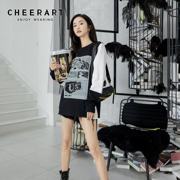 cheerart fall 2020 sweatshirt women graphic hoodies black white loose sweat shirt korean fashion hoodie clothes1
cheerart fall 2020 sweatshirt women graphic hoodies black white loose sweat shirt korean fashion hoodie clothes1