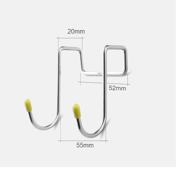 stainless steel double s shape storage hook purse hook for bathroom kitchen wall and door organizer acc bbycne 
stainless steel double s shape storage hook purse hook for bathroom kitchen wall and door organizer acc bbycne