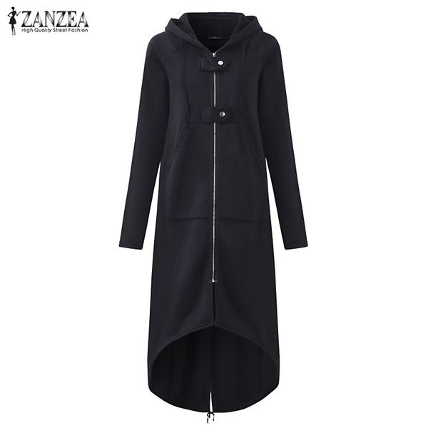 zanzea 2020 autumn hooded sleeve zip sweatshirt hoodies women solid long jacket irregular hem black plus size outerwear
zanzea 2020 autumn hooded sleeve zip sweatshirt hoodies women solid long jacket irregular hem black plus size outerwear