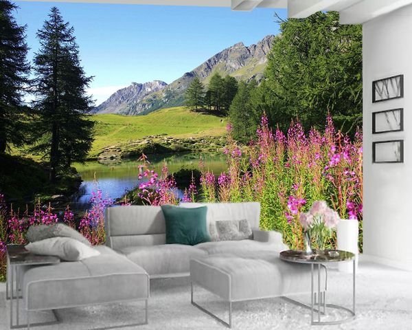 custom 3d landscape wallpaper red wild flowers and forest scenery home decor living room bedroom wallcovering hd wallpaper
custom 3d landscape wallpaper red wild flowers and forest scenery home decor living room bedroom wallcovering hd wallpaper