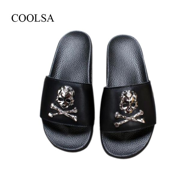 coolsa women's summer black skull slippers black soft bottom with beach flip flops home bathroom slip ladies slipper sandals x1020
coolsa women's summer black skull slippers black soft bottom with beach flip flops home bathroom slip ladies slipper sandals x1020