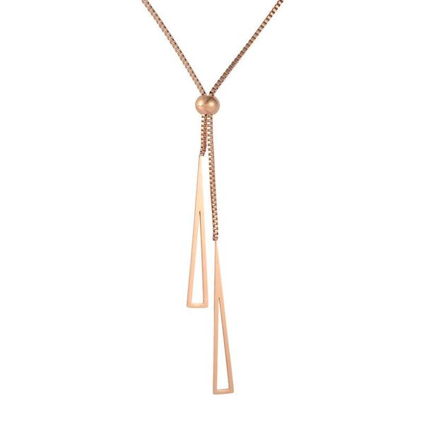 chokers jioromy personality necklace for women titanium steel double triangles pendant geometric jewelry necklaces, Golden;silver
chokers jioromy personality necklace for women titanium steel double triangles pendant geometric jewelry necklaces, Golden;silver