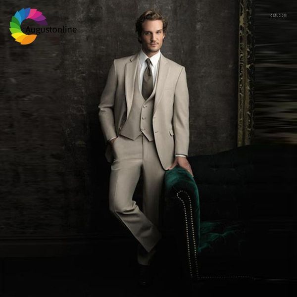 italian beige men classic suits groom wedding tuxedos 3piece jacket+pants+vest tailored man blazer terno masculino1, White;black
italian beige men classic suits groom wedding tuxedos 3piece jacket+pants+vest tailored man blazer terno masculino1, White;black