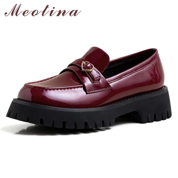 meotina high heels women pumps patent leather platform thick heels loafers shoes buckle round toe shoes lady spring plus size 43, Black
meotina high heels women pumps patent leather platform thick heels loafers shoes buckle round toe shoes lady spring plus size 43, Black