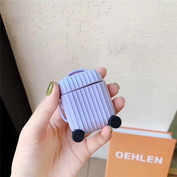 earphone protective cover stripe roller skating suitcase ins cute wireless bluetooth headphone set for airpods2 apple headset case
earphone protective cover stripe roller skating suitcase ins cute wireless bluetooth headphone set for airpods2 apple headset case