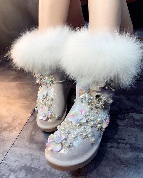 2020 house customized big crown crystal fox skin beautiful high leather tube station snow model boots 8mcx, Black
2020 house customized big crown crystal fox skin beautiful high leather tube station snow model boots 8mcx, Black