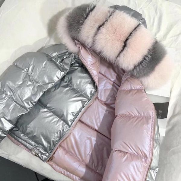 large real natural fur 2020 winter jacket women down parkas coats hooded white duck down jacket double sided waterproof coat1, Black
large real natural fur 2020 winter jacket women down parkas coats hooded white duck down jacket double sided waterproof coat1, Black