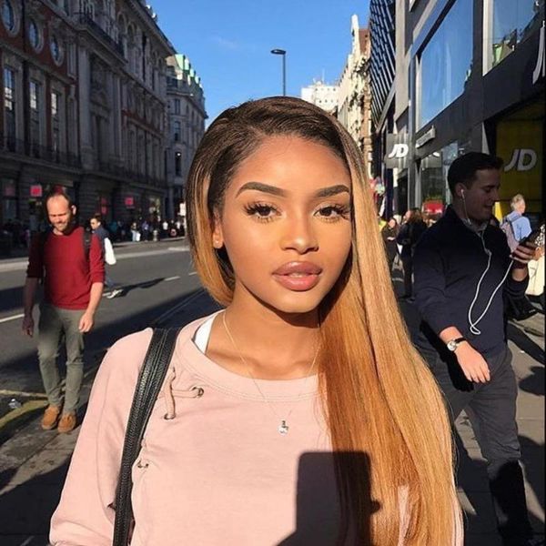 lace wigs 1b #27 ombre honey blonde straight 13x4 front human hair two tone color 26/28inch wig for women, Black;brown
lace wigs 1b #27 ombre honey blonde straight 13x4 front human hair two tone color 26/28inch wig for women, Black;brown