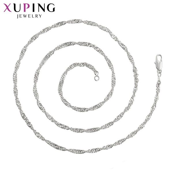 xuping for women elegant jewelry long necklace rose gold-color plated necklace beautiful gifts 45245, Silver
xuping for women elegant jewelry long necklace rose gold-color plated necklace beautiful gifts 45245, Silver