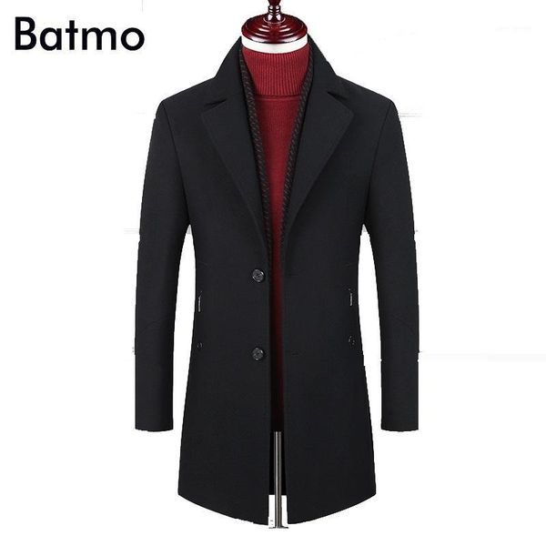 batmo 2018 new arrival winter wool thicked trench coat men,men's black wool jackets ,plus-size m-6xl,18281
batmo 2018 new arrival winter wool thicked trench coat men,men's black wool jackets ,plus-size m-6xl,18281