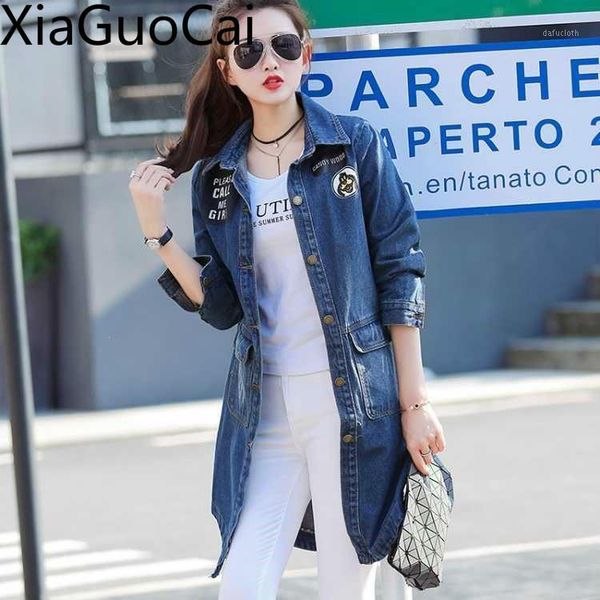 large size 4xl, 5xl women's jackets long turn-down collar ladies spring and autumn long coats slimming letters denim jackets1, Black;brown
large size 4xl, 5xl women's jackets long turn-down collar ladies spring and autumn long coats slimming letters denim jackets1, Black;brown