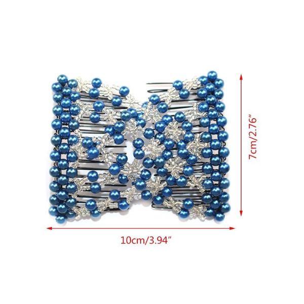 double fashion hair comb magic beads elasticity clip stretchy hair combs clips selling dropp jllllm, Silver
double fashion hair comb magic beads elasticity clip stretchy hair combs clips selling dropp jllllm, Silver