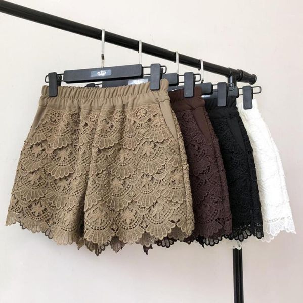 2020 spring autumn lace shorts women high waist shorts elastic wide leg short ladies short feminino r1191, White;black
2020 spring autumn lace shorts women high waist shorts elastic wide leg short ladies short feminino r1191, White;black