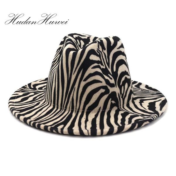 wide brim hats 2021 fashion men women leopard woolen felt fedora hat with flat wedding cowboy caps, Blue;gray
wide brim hats 2021 fashion men women leopard woolen felt fedora hat with flat wedding cowboy caps, Blue;gray