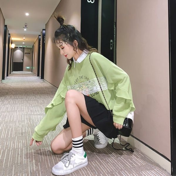2020 autumn new pullover pulloverpulloverkorean loose crew neck sweater women's pullover thin early autumn coat ins lazy fy4uj fy4uj, Black
2020 autumn new pullover pulloverpulloverkorean loose crew neck sweater women's pullover thin early autumn coat ins lazy fy4uj fy4uj, Black
