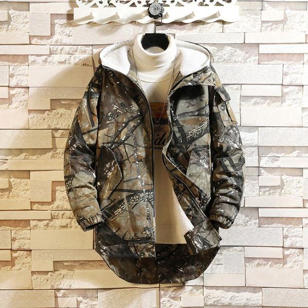 men's coats&jackets camouflage print lamb velvet cotton-padded hooded hoodie plus thick warm autumn winter casual sweatshirt1, Black;brown
men's coats&jackets camouflage print lamb velvet cotton-padded hooded hoodie plus thick warm autumn winter casual sweatshirt1, Black;brown