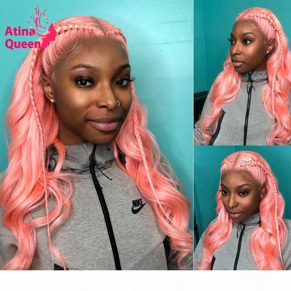 deep part body wave 180 density colored pink brazilian human hair wigs glueless transparent lace wigs pre plucked baby hair remy, Black;brown
deep part body wave 180 density colored pink brazilian human hair wigs glueless transparent lace wigs pre plucked baby hair remy, Black;brown