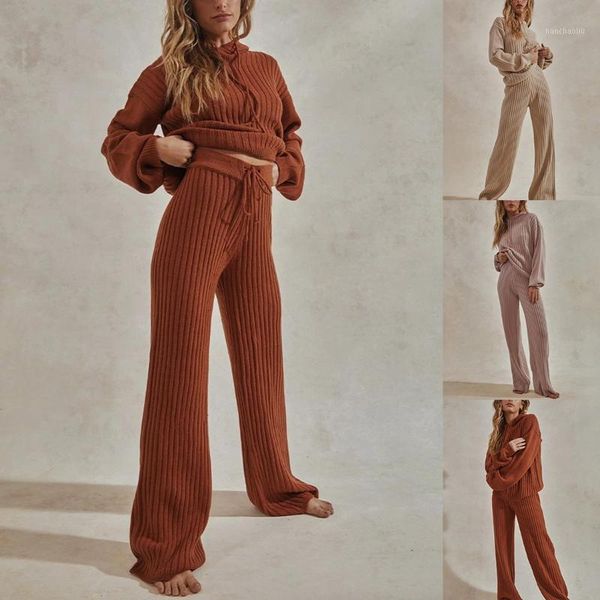 running sets solid two piece women hooded sweater long wide leg trousers ladies knitted suits streetwear tricot tracksuit1, Black;blue
running sets solid two piece women hooded sweater long wide leg trousers ladies knitted suits streetwear tricot tracksuit1, Black;blue