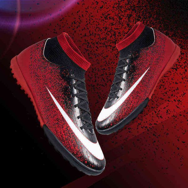 turf soccer shoes boys soccer cleats shoes rubber nail training sole for men ink boots high football 220210z
turf soccer shoes boys soccer cleats shoes rubber nail training sole for men ink boots high football 220210z