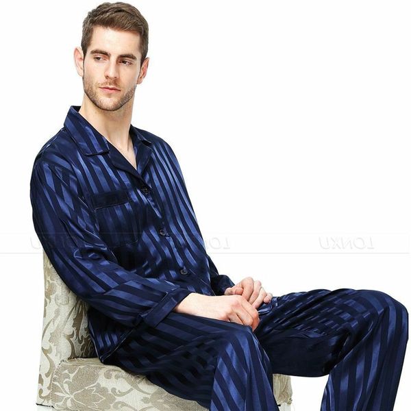 2021 pajama sets sleep striped satin summer suit full sleeve silk pyjama men pyjamas male sleepwear home, Black;brown
2021 pajama sets sleep striped satin summer suit full sleeve silk pyjama men pyjamas male sleepwear home, Black;brown