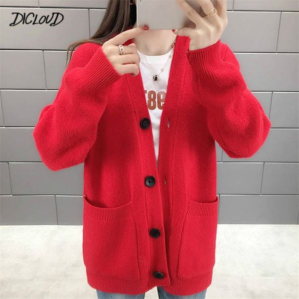 solid knitted sweaters women's single breasted long sleeve vintage cardigan female harajuku casual loose sweater 3xl y200910, White;black
solid knitted sweaters women's single breasted long sleeve vintage cardigan female harajuku casual loose sweater 3xl y200910, White;black