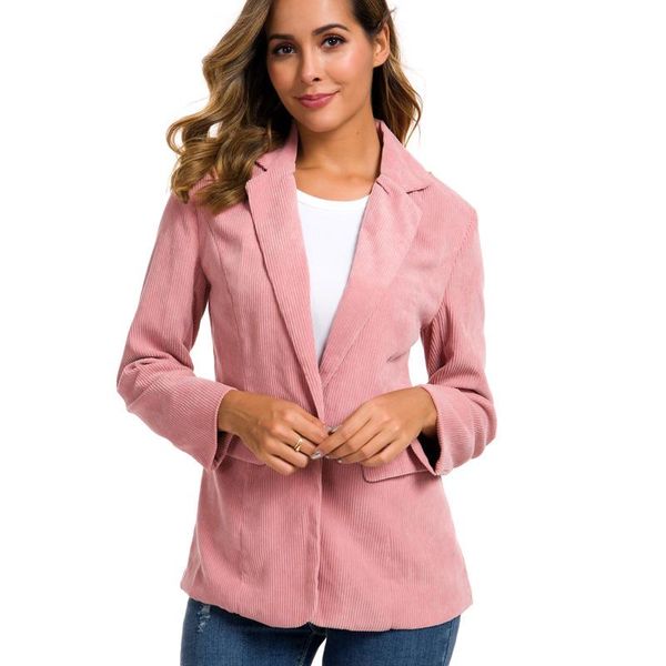sllsky women autumn winter corduroy blazer for office ladies new female jackets with pockets suits notched collar liner coats, White;black
sllsky women autumn winter corduroy blazer for office ladies new female jackets with pockets suits notched collar liner coats, White;black