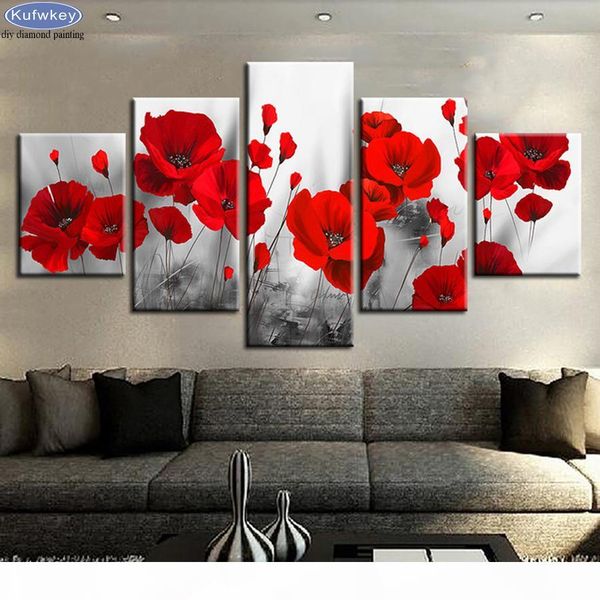 5 pcs romantic маки diy алмазного малярной полной квадрат круглой дрель мозаика алмазную картина rhinestone вышивка красных цветов
5 pcs romantic маки diy алмазного малярной полной квадрат круглой дрель мозаика алмазную картина rhinestone вышивка красных цветов