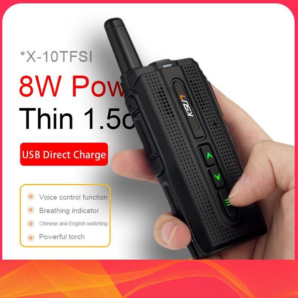 ksun ksx10 walkie-talkie outdoor small handheld meter mini 50 civilian kilometers high power mobile phone intercom
ksun ksx10 walkie-talkie outdoor small handheld meter mini 50 civilian kilometers high power mobile phone intercom