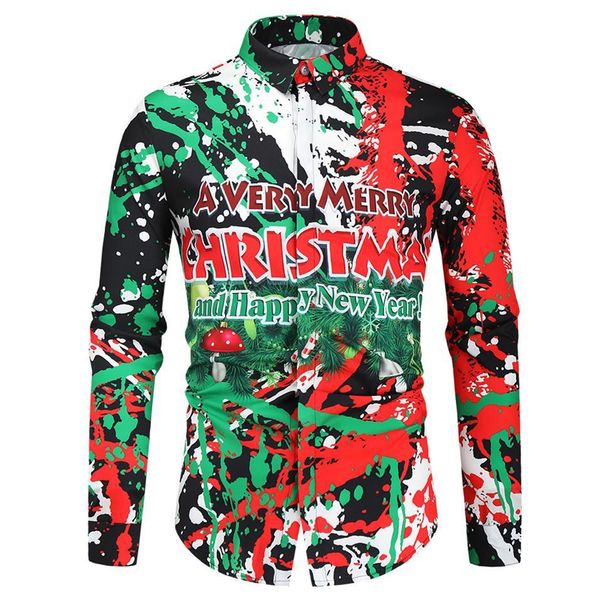 men cute cartoon print casual shirt slim fit long sleeve camisa social masculina christmas clothes 1022, White;black
men cute cartoon print casual shirt slim fit long sleeve camisa social masculina christmas clothes 1022, White;black