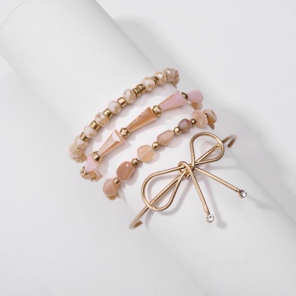 b2390 zwpon geometric natural stone metal bowknot bangles bracelets for women 4 pcs/set adjustable boho bracelets wholesale, Black
b2390 zwpon geometric natural stone metal bowknot bangles bracelets for women 4 pcs/set adjustable boho bracelets wholesale, Black