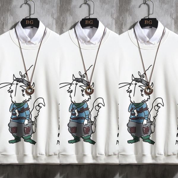 8m2jd 2020 spring new men's pullover neck pulloverpulloverprinted round cartoon pullover sweater large size trendy youth t8sug loose, Black
8m2jd 2020 spring new men's pullover neck pulloverpulloverprinted round cartoon pullover sweater large size trendy youth t8sug loose, Black