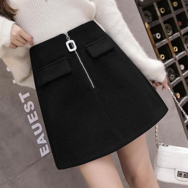 women 2021 new with high tweed women's autumn fashion thin zip line female skirt lower y359 oyb6, Black
women 2021 new with high tweed women's autumn fashion thin zip line female skirt lower y359 oyb6, Black