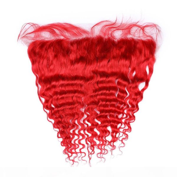 deep wave red colored full lace frontal closure 13x4 with baby hairs virgin brazilian human hair bright red ear to ear lace frontals, Black;brown
deep wave red colored full lace frontal closure 13x4 with baby hairs virgin brazilian human hair bright red ear to ear lace frontals, Black;brown