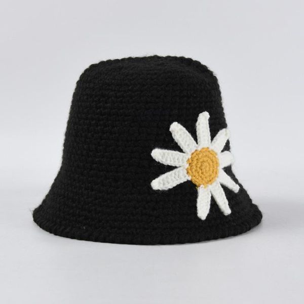 wide brim hats 2021 hat female autumn and winter sweet cute flower wool hand hook fisherman student knitted pot, Blue;gray
wide brim hats 2021 hat female autumn and winter sweet cute flower wool hand hook fisherman student knitted pot, Blue;gray