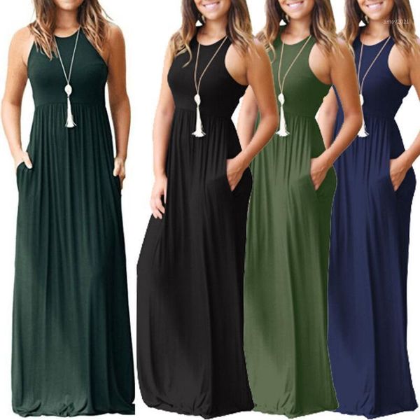 casual dresses summer women long maxi dress prom party beach boho holiday sleeveless pleated dress1, Black;gray
casual dresses summer women long maxi dress prom party beach boho holiday sleeveless pleated dress1, Black;gray