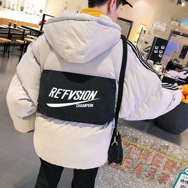 winter coat men's short style men's hooded down jacket korean version of the trend of cold men's teenage student bread, Black
winter coat men's short style men's hooded down jacket korean version of the trend of cold men's teenage student bread, Black