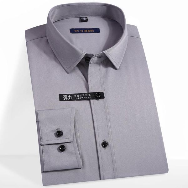 men's dress shirts long sleeve bamboo fiber basic elastic casual regular-fit rounded hem easy care business formal shirt, White;black
men's dress shirts long sleeve bamboo fiber basic elastic casual regular-fit rounded hem easy care business formal shirt, White;black