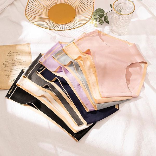 women's panties 10 pc soft women breathable solid non-trace seamless briefs mid- waist lady girl cotton underwear1, Black;pink
women's panties 10 pc soft women breathable solid non-trace seamless briefs mid- waist lady girl cotton underwear1, Black;pink
