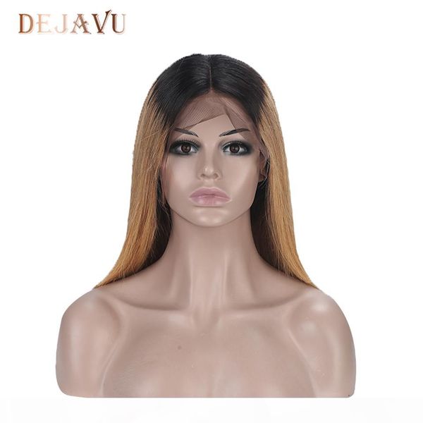 dejavu 13x4 straight honey blond ombre color highlight 150% lace front human hair wigs for women remy brazilian 1b#27 wig, Black;brown
dejavu 13x4 straight honey blond ombre color highlight 150% lace front human hair wigs for women remy brazilian 1b#27 wig, Black;brown
