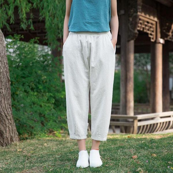 johnature loose comfortable solid color pockets elastic waist all-match calf-length pants 2020 autumn new women straight pants, Black;white
johnature loose comfortable solid color pockets elastic waist all-match calf-length pants 2020 autumn new women straight pants, Black;white