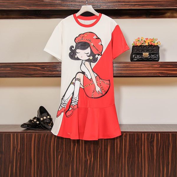 casual dresses arrival runway summer t shirt elegant dress cute girls cartoon print sweet sequins women vestidos, Black;gray
casual dresses arrival runway summer t shirt elegant dress cute girls cartoon print sweet sequins women vestidos, Black;gray