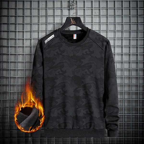 men's and winter round neck loose pullover plus extra size plush warm autumn coat long sleeve t-shirt, Black
men's and winter round neck loose pullover plus extra size plush warm autumn coat long sleeve t-shirt, Black