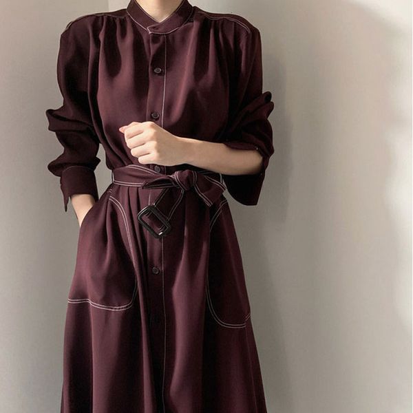 turtleneck 2021 new -autumn vintage cardigan women's dresses only loose a-line dress female long pocket belt on evjg, Black;gray
turtleneck 2021 new -autumn vintage cardigan women's dresses only loose a-line dress female long pocket belt on evjg, Black;gray
