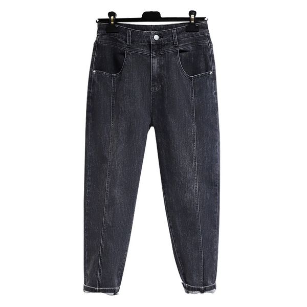 women jeans high waist plus size ankle-length softener loose casual denim female harem pants y1214, Blue
women jeans high waist plus size ankle-length softener loose casual denim female harem pants y1214, Blue