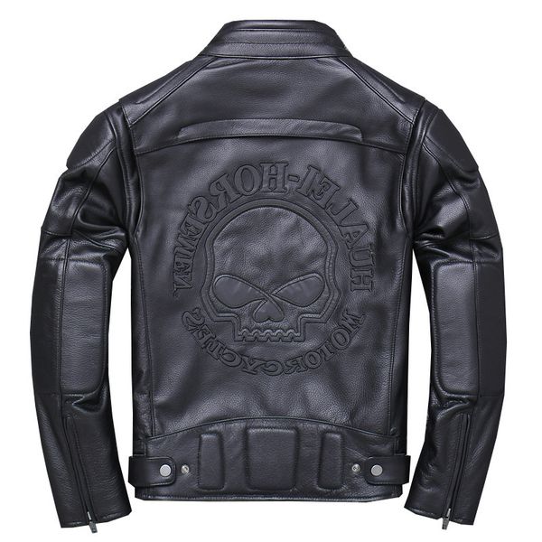 2021 plus size 5xl men's genuine skull reflective cowhide jackets real leather coat for male, Black;brown
2021 plus size 5xl men's genuine skull reflective cowhide jackets real leather coat for male, Black;brown