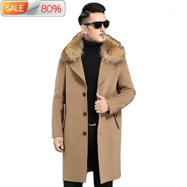 woolen coat autumn winter jacket men 100% wool coats mens raccoon fur collar windbreaker chaqueta jlk1aad1a012 nd13691, Black
woolen coat autumn winter jacket men 100% wool coats mens raccoon fur collar windbreaker chaqueta jlk1aad1a012 nd13691, Black