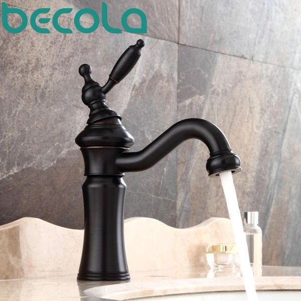 bathroom sink faucets becola brushed nickel/black basin design/chrome single handle faucet deck mounted brass chrome tap b-4301
bathroom sink faucets becola brushed nickel/black basin design/chrome single handle faucet deck mounted brass chrome tap b-4301