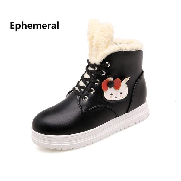 school girls cartoon cute cat warm fur lace -up botas plus size 43 round toe boots thick bottom short shoes ladies fashion style, Black
school girls cartoon cute cat warm fur lace -up botas plus size 43 round toe boots thick bottom short shoes ladies fashion style, Black