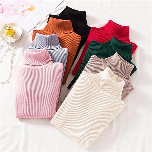 vintage turtleneck female sweater solid winter warm long sleeve sweater casual slim knitted pullovers women knitting, White;black
vintage turtleneck female sweater solid winter warm long sleeve sweater casual slim knitted pullovers women knitting, White;black